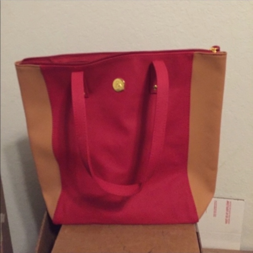 set of six genuine Leather Joy Mangano Tote bags - Picture 8 of 8